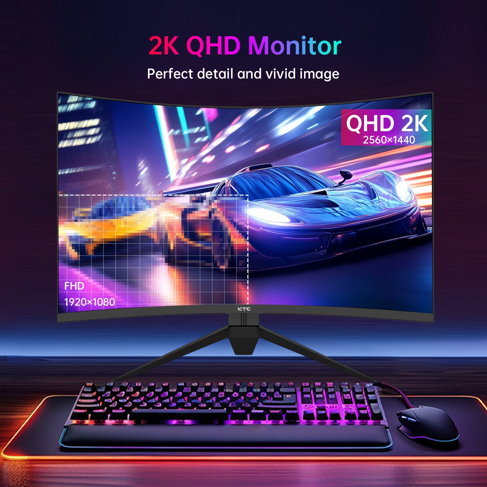 KTC H27S25E Curved Gaming Monitor