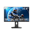 23.8-inch gaming monitor with stand, thin bezel, FPS-style game screen and KTC logo