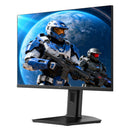 23.8-inch gaming monitor on black pedestal stand, game artwork displayed on screen