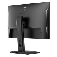 Gaming monitor rear view with stand neck and textured base, KTC emblem on back