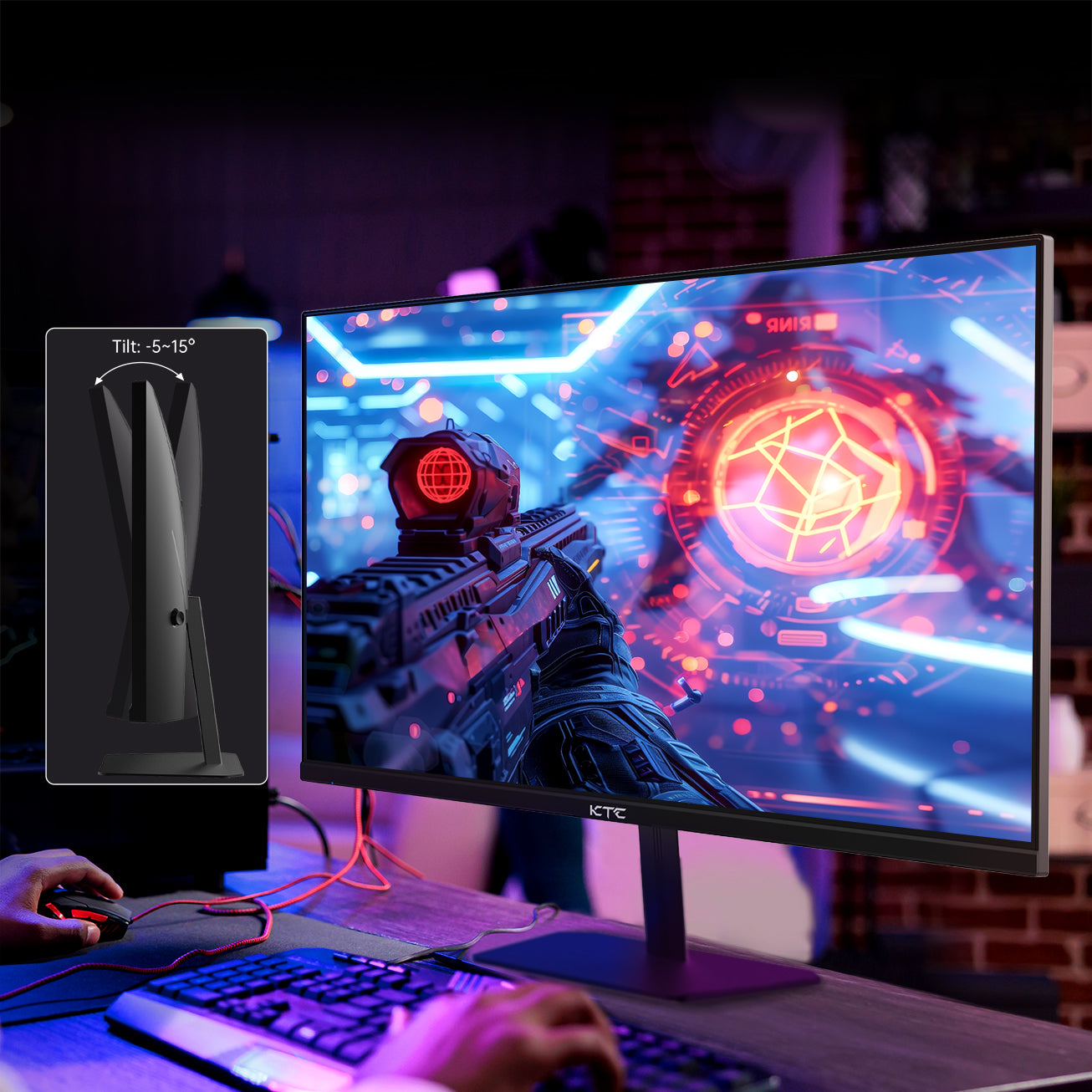 Moniteur Gaming KTC H24F8 - 23.8 FHD, 2024 180 Hz – PiècesTV Moniteur Gaming KTC H24F8 - 23.8 FHD, 2024 180 Hz – PiècesTV